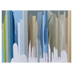 Peinture abstraite géométrique française Arlette Martin