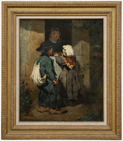 Armand Doré (1824–1882) - French School 19th Century Oil, Mother and Children