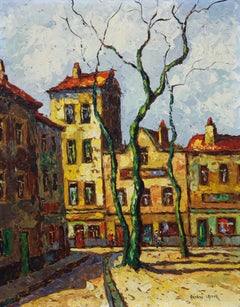 Armand Lacour (1910-1970) - 20th Century Oil, Town Square