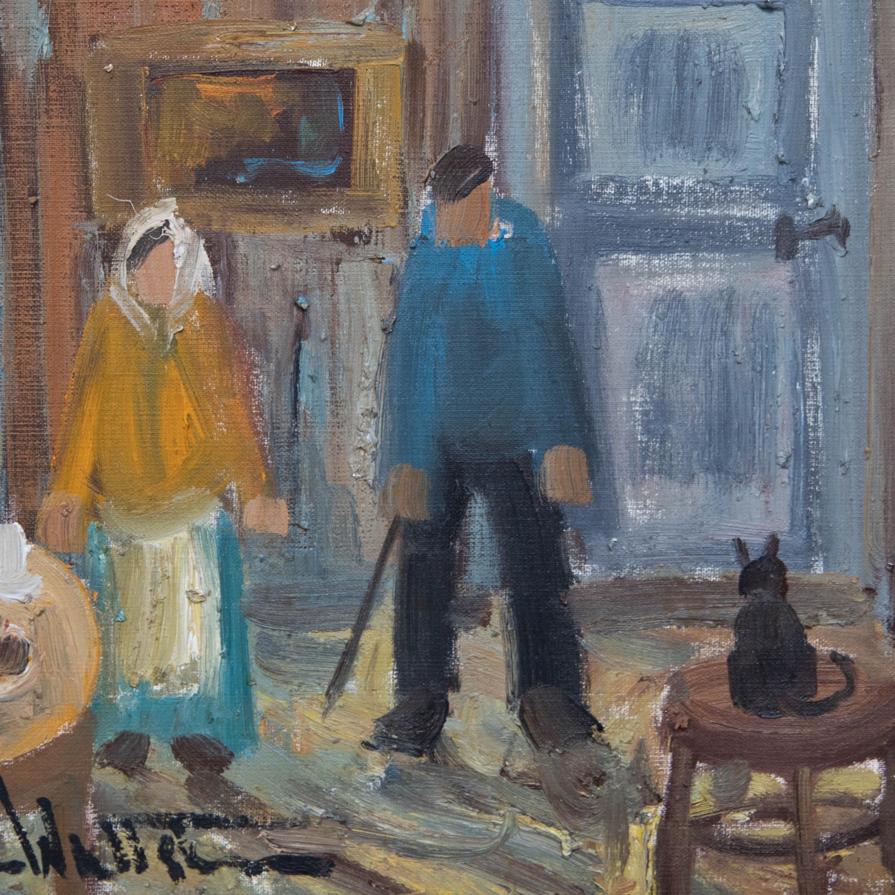 Arne Wallsten (geb. 1932) – Öl, zu Hause, Mitte des 20. Jahrhunderts im Angebot 1