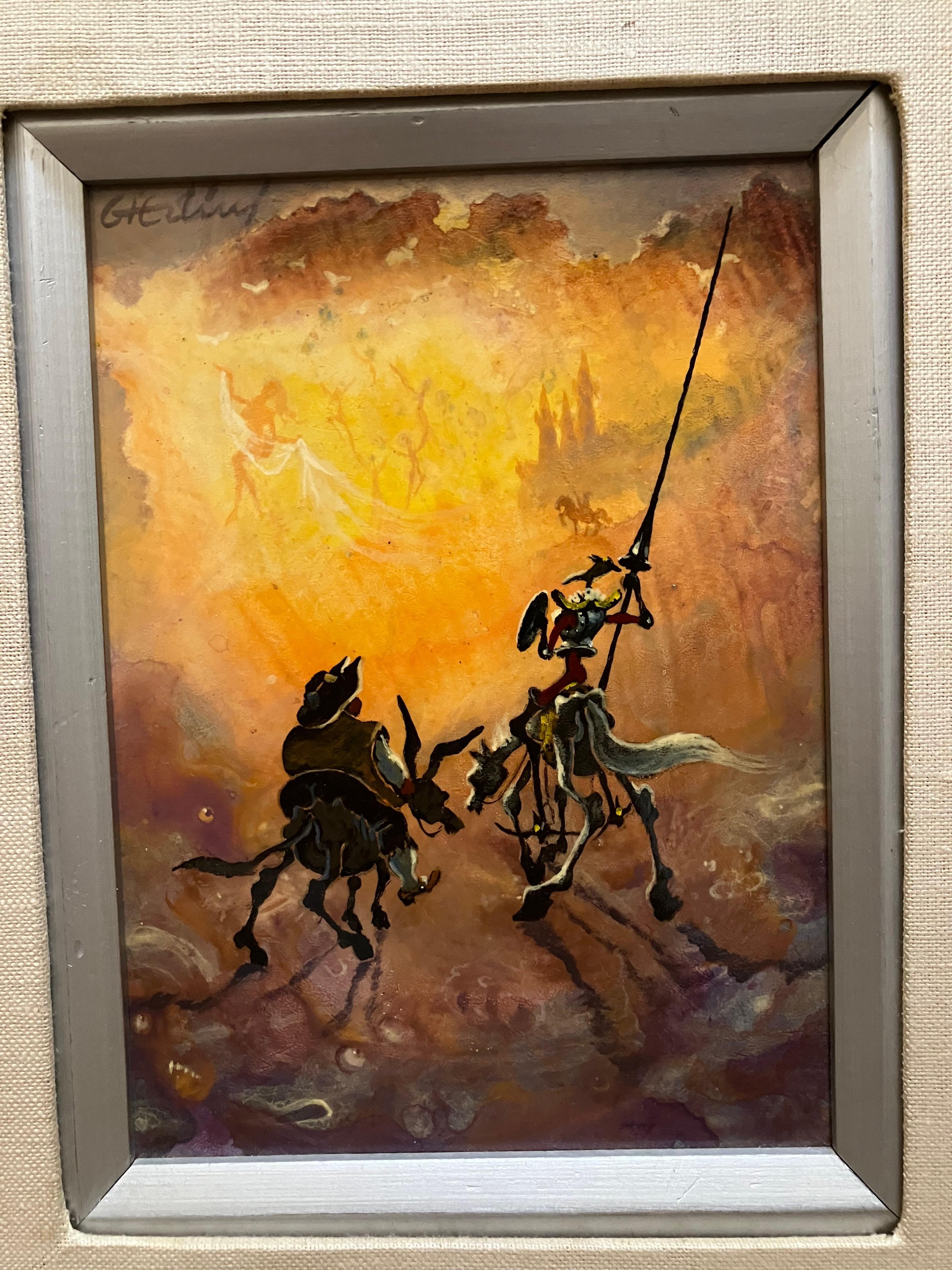 Arrigo Ghedini Don Chisciotte e Sancho Panza - Painting di Unknown