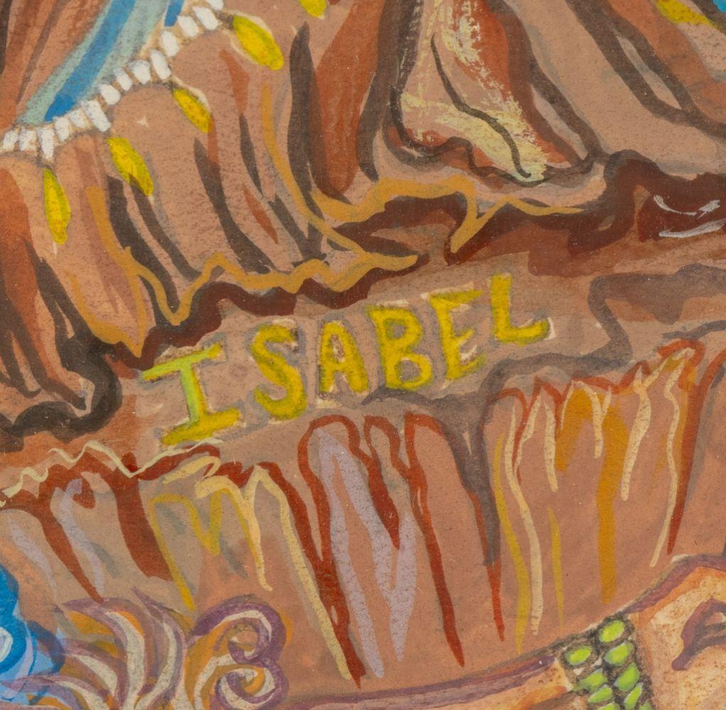 Art Nouveau Style Mythology Scene Gouache, Pr For Sale 5