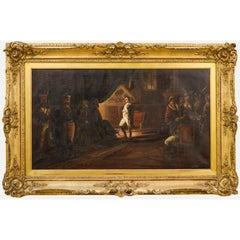 Arthur Beaumont (1890-1978) - 1910 Oil, Napoleon Meeting Officials in his Study