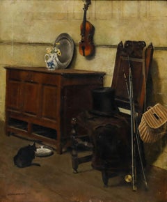 Arthur Merchant - Framed Late 19th Century Oil, A Gentleman's Treasures