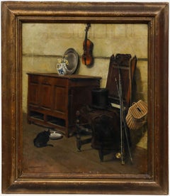 Arthur Merchant - Framed Late 19th Century Oil, A Gentleman's Treasures