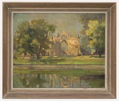 Arthur Sherwin - Contemporary Oil, Newstead Abbey from the East