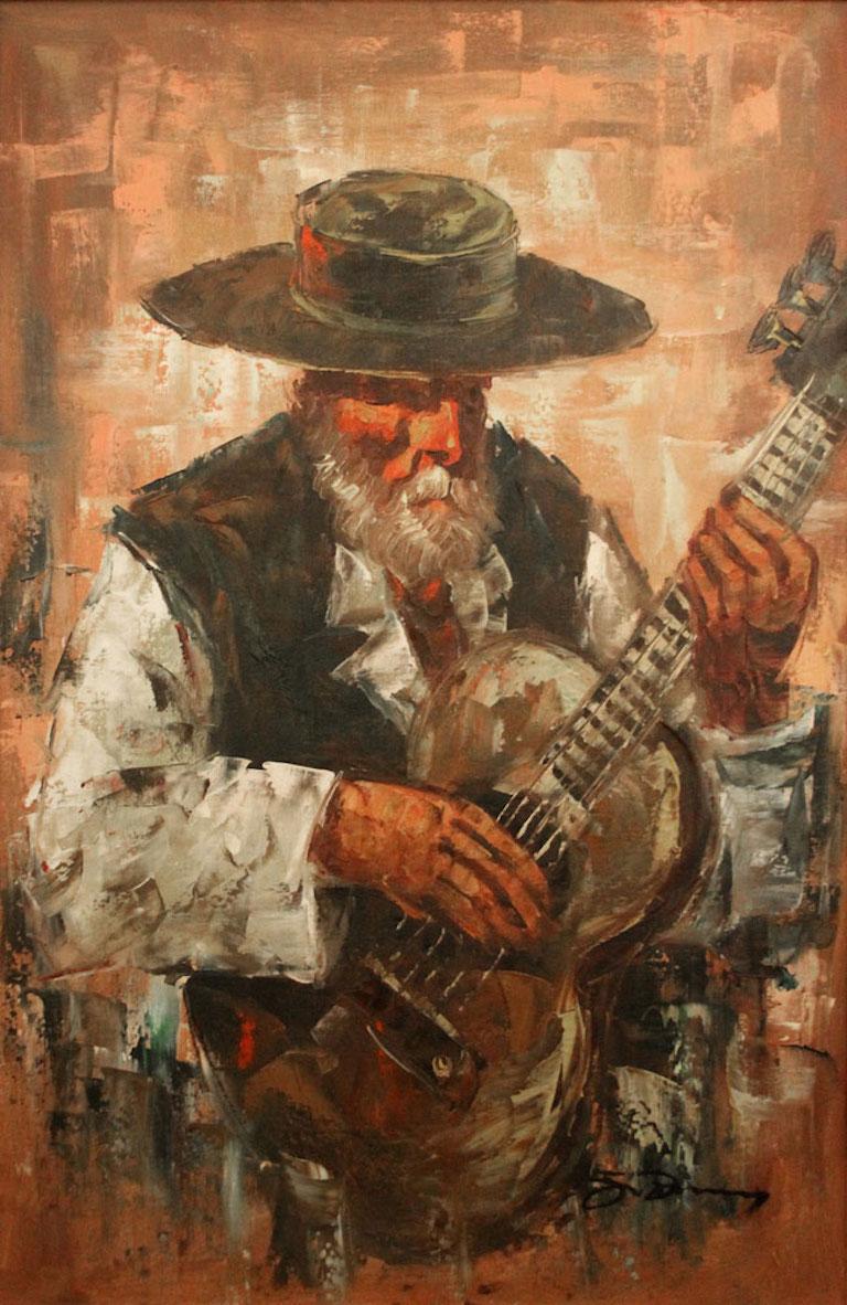 Unknown artist unknown (signed illegibly); Man with