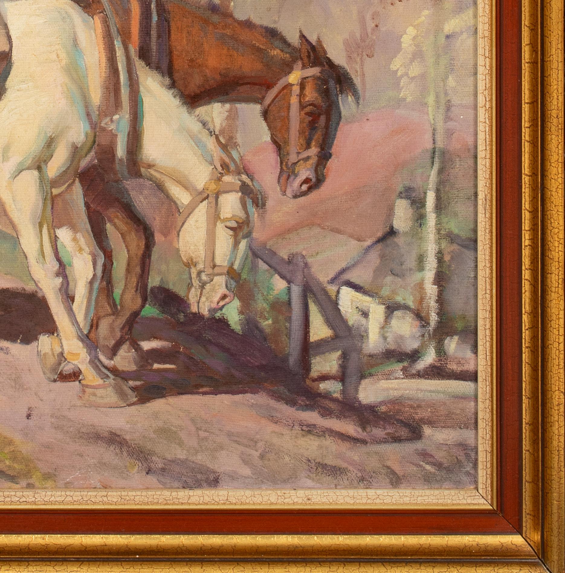 Mentre il giorno si chiude, inizio del XX secolo

scuola di Sir Alfred MUNNINGS (1878-1959)

Grande scena inglese dei primi del Novecento di un contadino stanco alla fine della giornata, olio su tela. Scena di qualità e condizioni eccellenti di un
