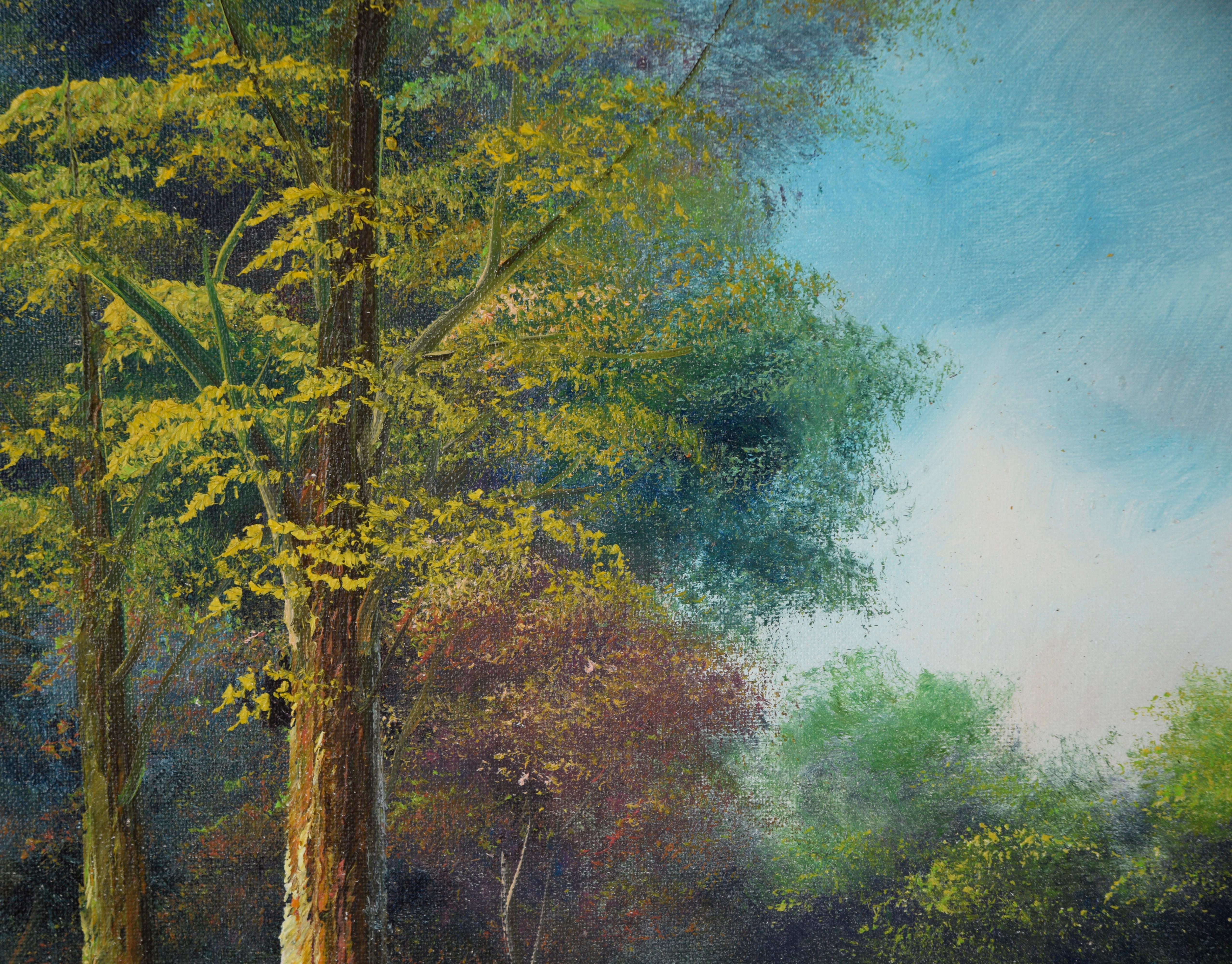 At The Waters Edge - Olio originale su tela in vendita 1