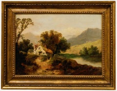 Attirb. Richard H. Hilder (1813–1852) - Oil, Cottage In North Wales