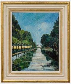 Attrib. Alex Fleming (1903-1978) - Mid 20th Century Oil, A Tree Lined Canel