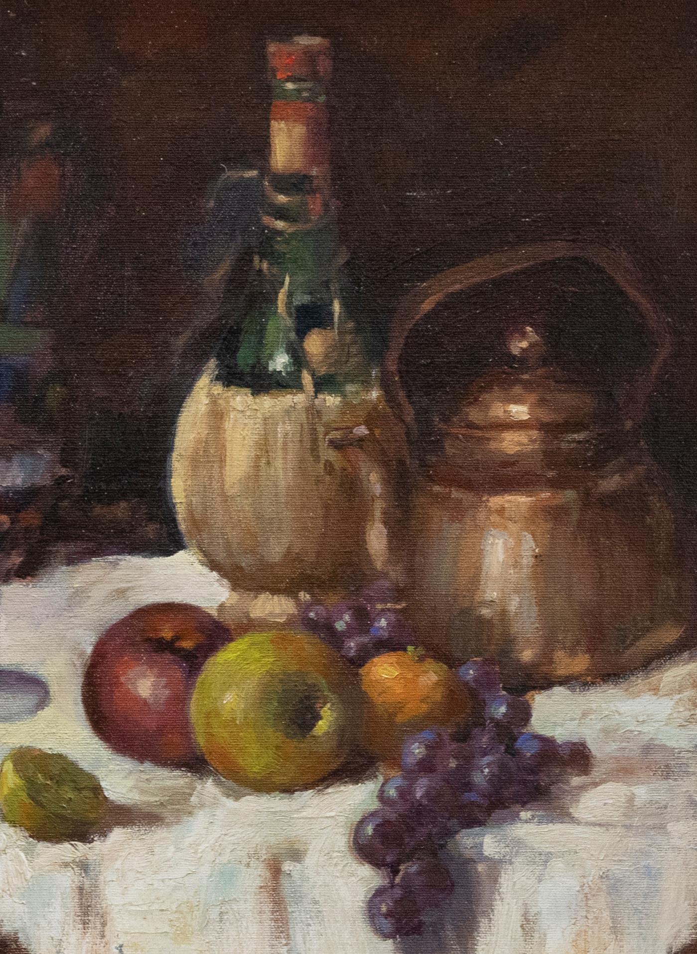 Attrib. Anna Airy RI, ROI (1882-1964) - Framed Oil, Still Life with Fruit - Painting by Unknown