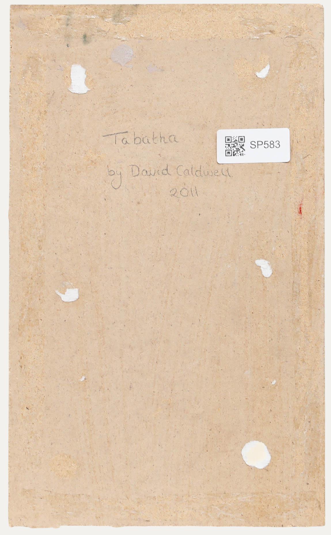 Attrib. David Caldwell - Contemporary Oil, Tabatha - Gray Portrait Painting by Unknown