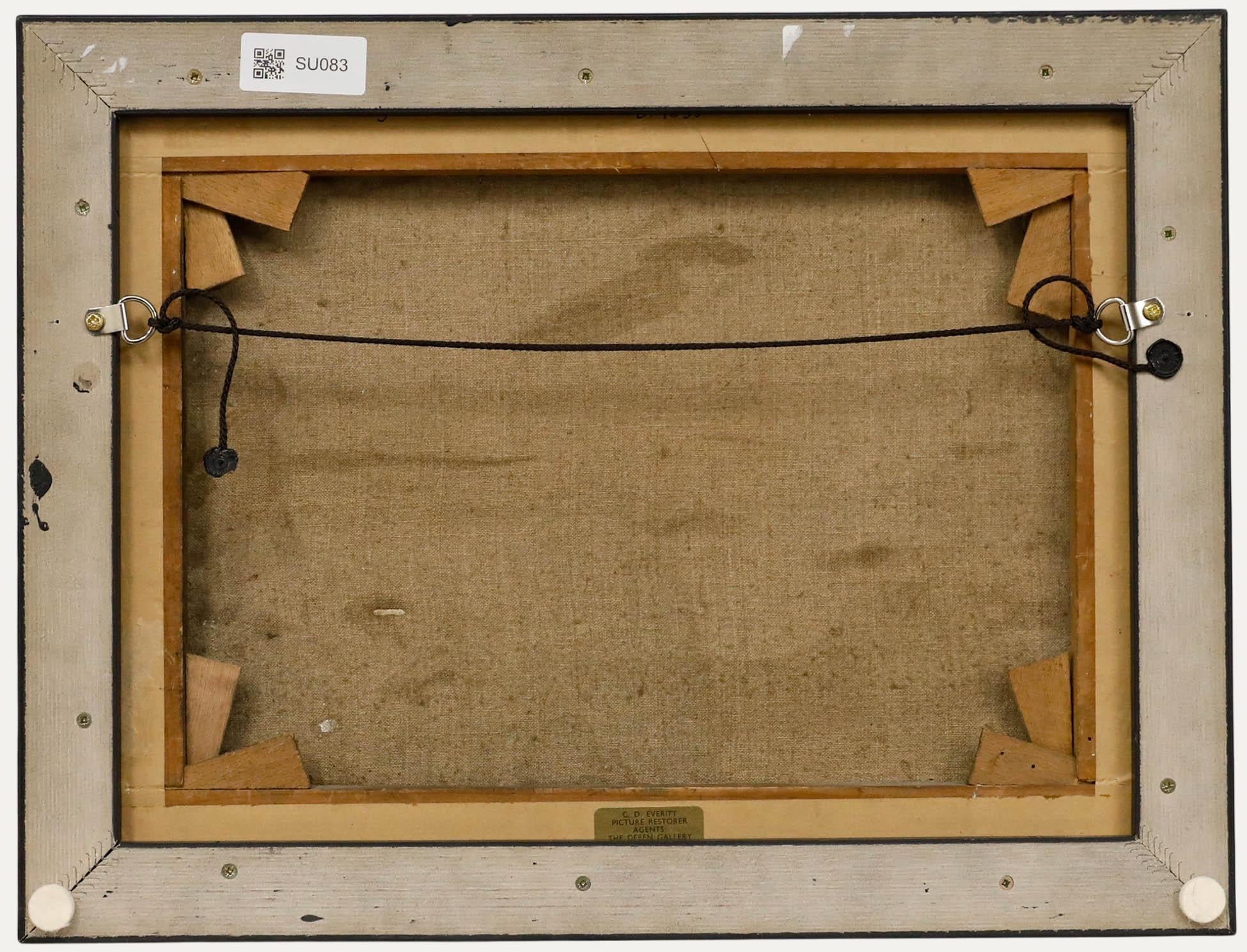 Attribut. Edwin Nichol (1855-1923) - Frühes 20. Jahrhundert Öl, Windgepeitschte Bäume (Braun), Landscape Painting, von Unknown