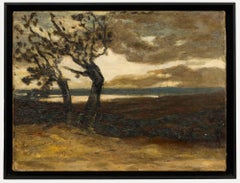 Attrib. Edwin Nichol (1855-1923) - Early 20th Century Oil, Windswept Trees