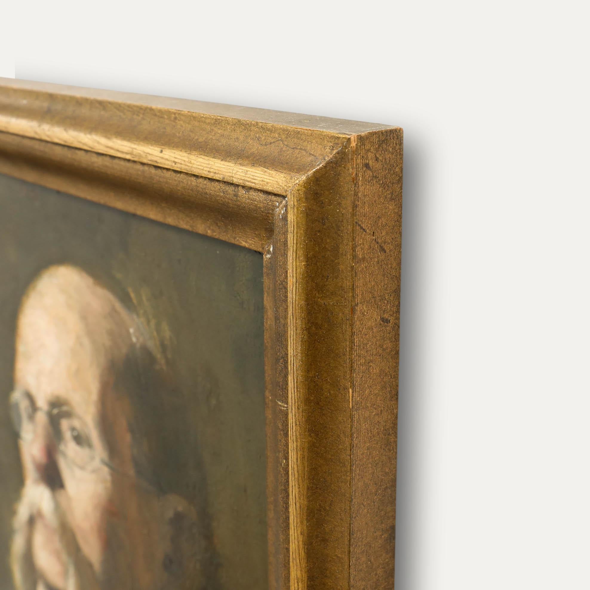 Attribué. Franz von Lenbach (1836-1904) - Portrait d'un gentilhomme allemand en vente 1