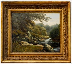 Attrib. George Walker  - c.1893 Oil, Devil's Water, Allendale