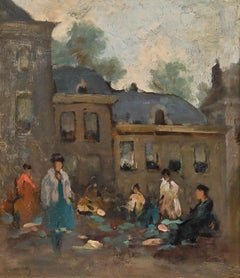Attrib. Gerrit Stegeman (1858-1940) - Early 20th Century Oil, Street Scene