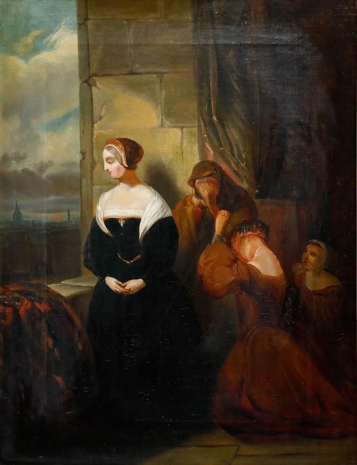 Attrib. Gustaaf Wappers (1803-1874) - French School Oil, Mary Queen of Scots - Painting by Unknown