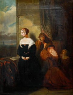 Attrib. Gustaaf Wappers (1803-1874) - French School Oil, Mary Queen of Scots