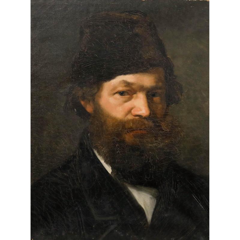 Attribut. Hedwig von Lepel-Gnitz (1850-1925) - Öl, Ein bärtiger Herr – Painting von Unknown