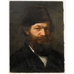 Attribuire. Hedwig von Lepel-Gnitz (1850-1925) - Olio, Un gentiluomo barbuto