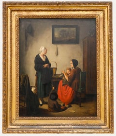 Atrib. Johannes Christiaan Janson (1763-1823) - Óleo del siglo XVIII, Las Madres