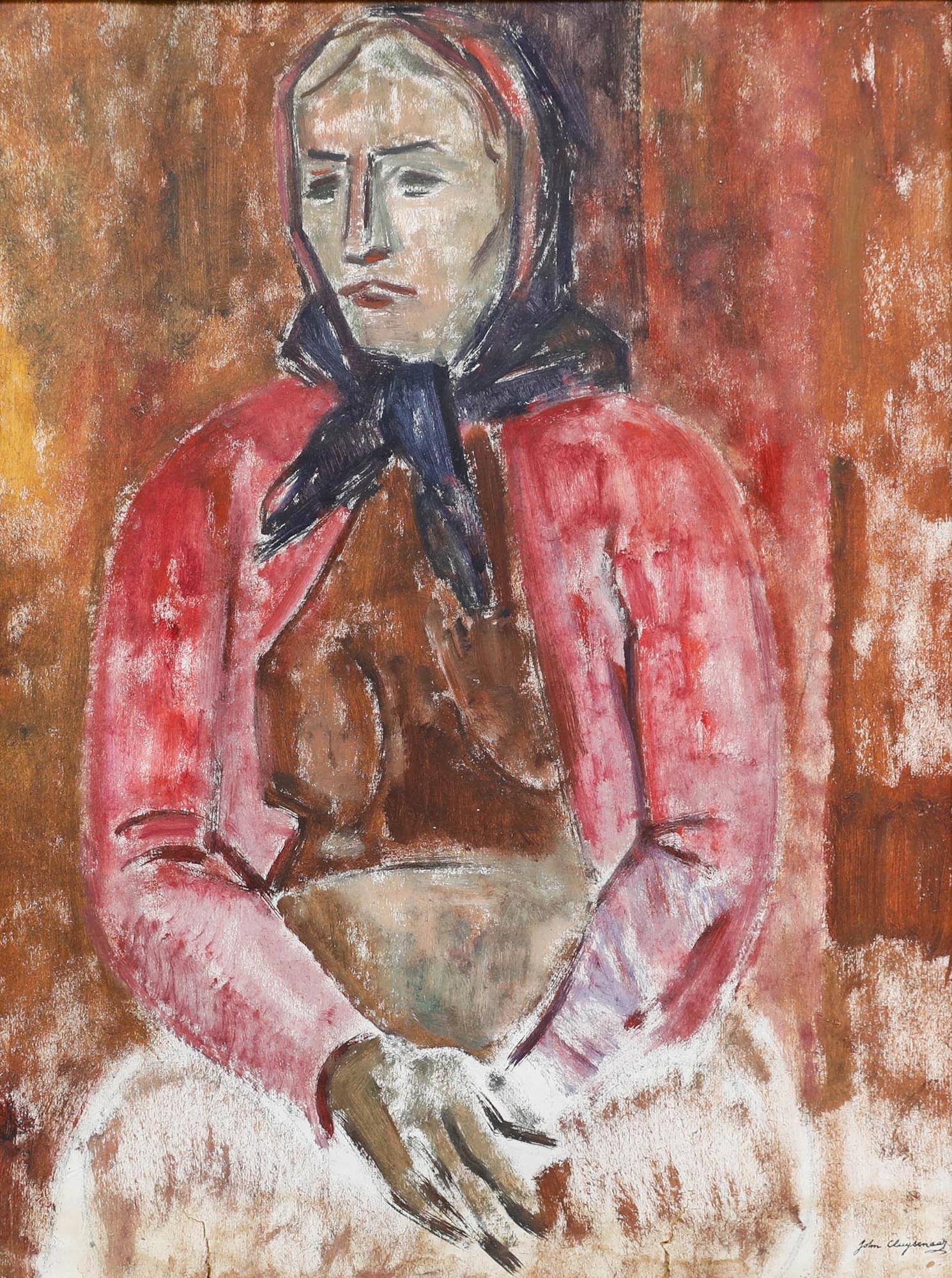 Attribuire. John Cluysenaar (1899-1986) - Olio della metà del XX secolo, Studio di Sibilla - Painting di Unknown