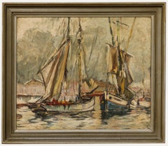 Attribut. Josephine Lemos Reichmann (1864-1938) – Öl, Fischerboote, Fischenboote
