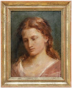 Attribuire. Laurens Lodewijk van Brandes (1826-1909) - Olio della fine del XIX secolo, Una ragazza