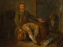Attrib. Michel-Nicolas Lepicie (1735-1784) - Oil, The Drunken Grocer