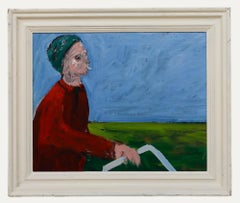 Attrib. Paul W. Ozere - Contemporary Oil, Mowing the Lawn