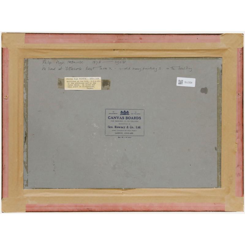 Attribut. Philip Hugh Padwick ROI RBA (1876-1958) - Gerahmtes Öl, Keeper's Cottage (Braun), Landscape Painting, von Unknown