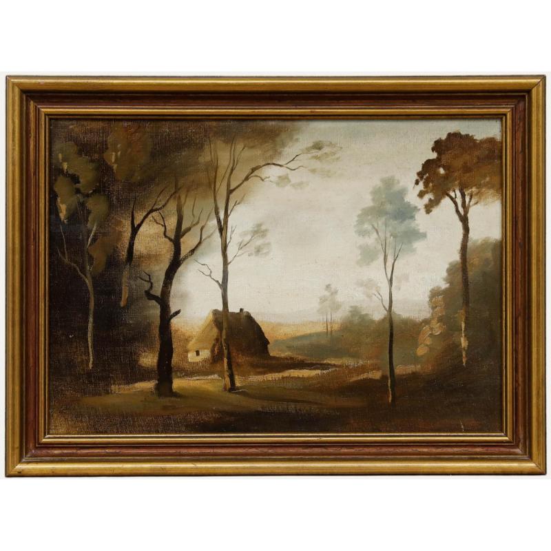 Attribut. Philip Hugh Padwick ROI RBA (1876-1958) - Gerahmtes Öl, Keeper
s Cottage