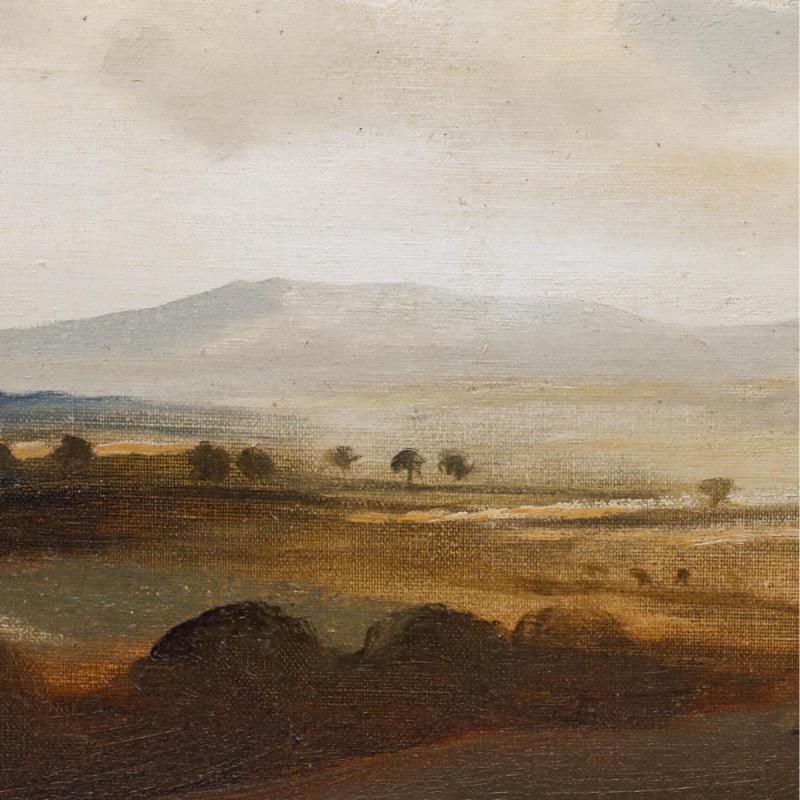 Attribut. Philip Hugh Padwick ROI RBA (1876-1958) - Öl, Sussex Downs (Beige), Landscape Painting, von Unknown