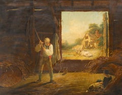 Attrib Richard Westhall (1765-1836) - Early 19th Century Oil, After the Harvest