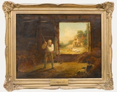 Attrib Richard Westhall (1765-1836) - Early 19th Century Oil, After the Harvest