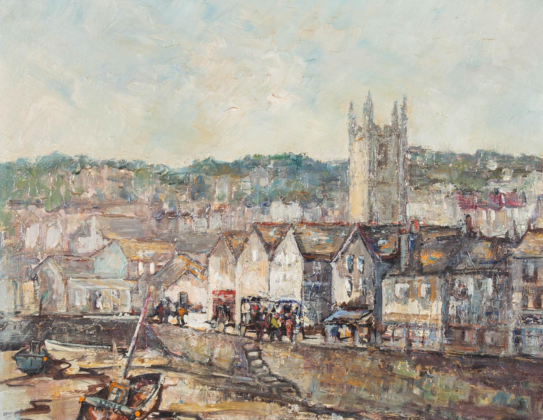 Attribuire. Stella Mary Edwards STISA - Olio della metà del XX secolo, St. Ives - Painting di Unknown