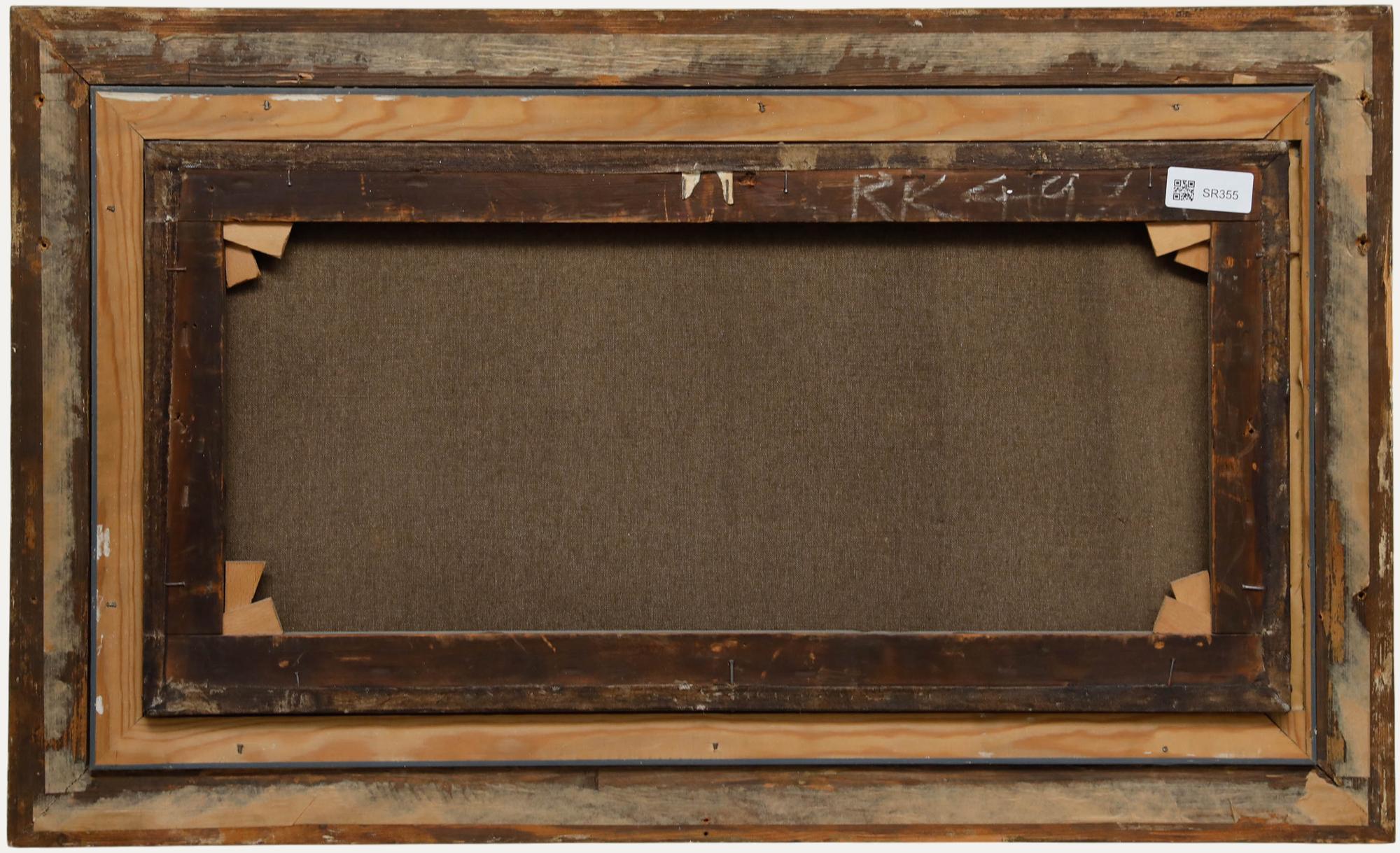 Attribut. William McAlpine - 19. Jahrhundert Öl, Segeln in kabbeligen Gewässern (Braun), Landscape Painting, von Unknown