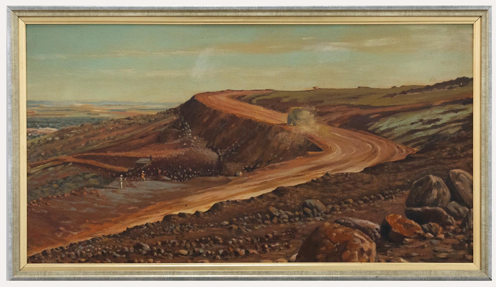 Unknown Landscape Painting - Australian School 20th Century Oil - The Quarry