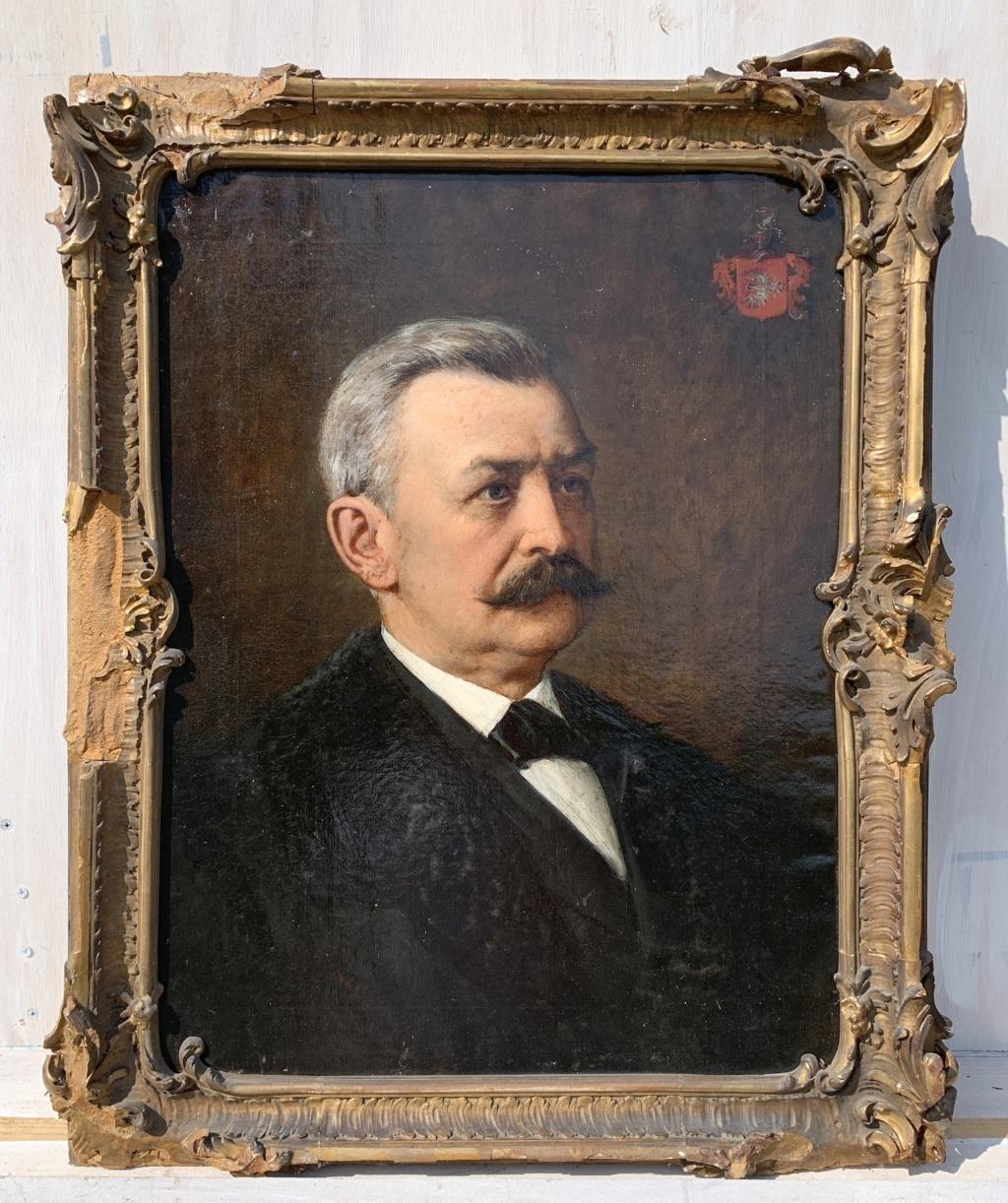 Biedermeier European painter - 19th century figure painting - Nobleman portrait  - Painting by Unknown