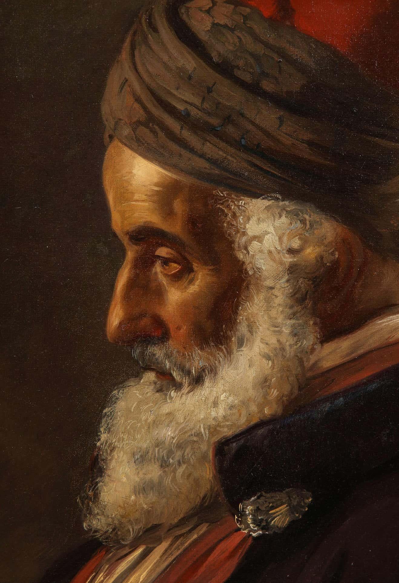 Austrian School, 19th Century, An Orientalist Portrait of a Turkish Sultan 3