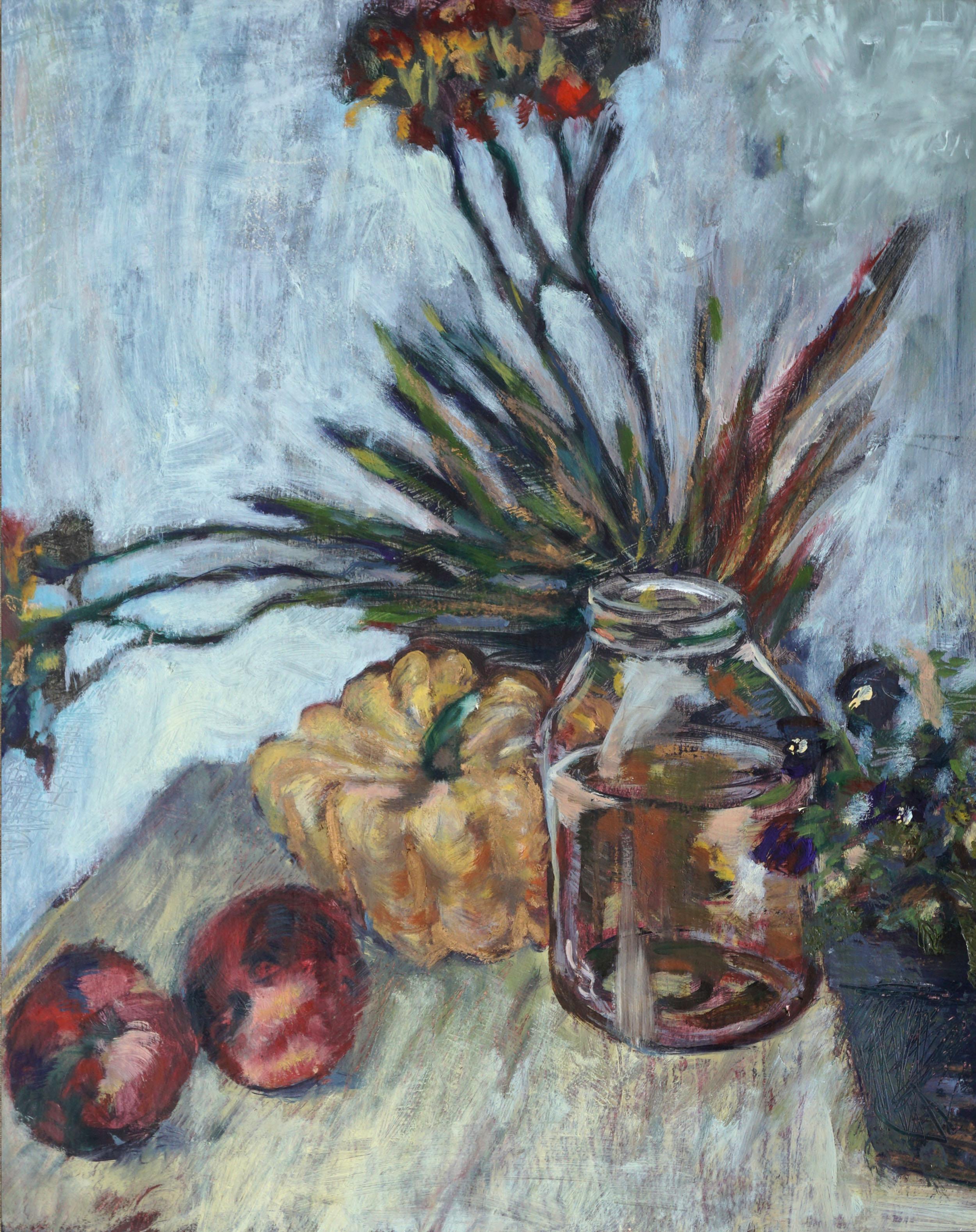 Autumn Harvest Still Life #1 - Painting by Unknown