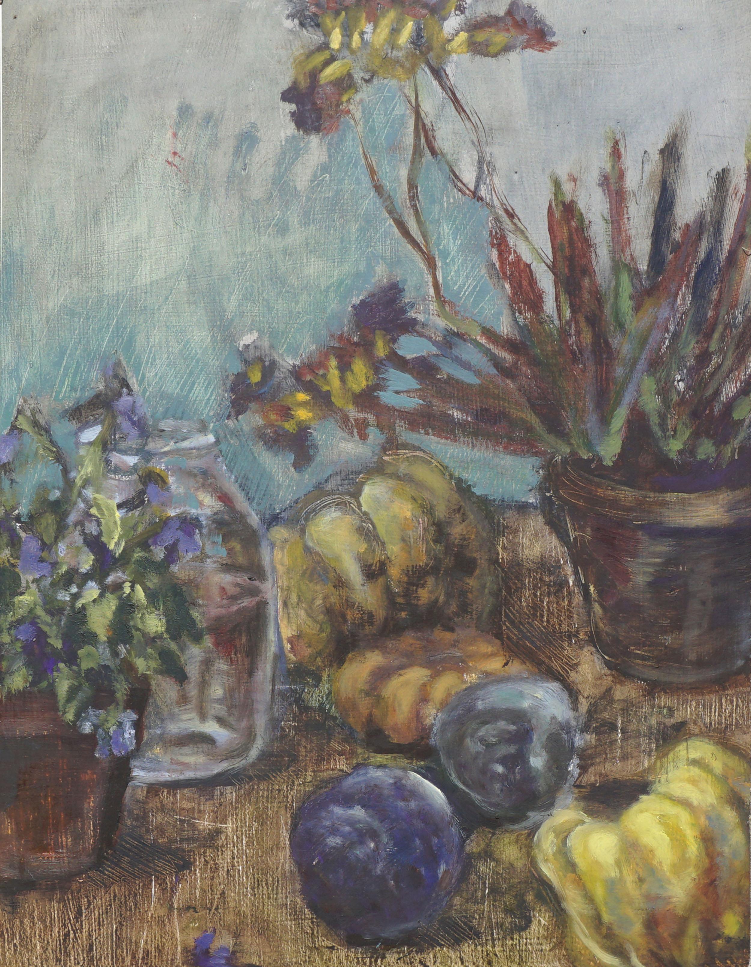 Autumn Harvest Still Life #2 - Painting by Unknown