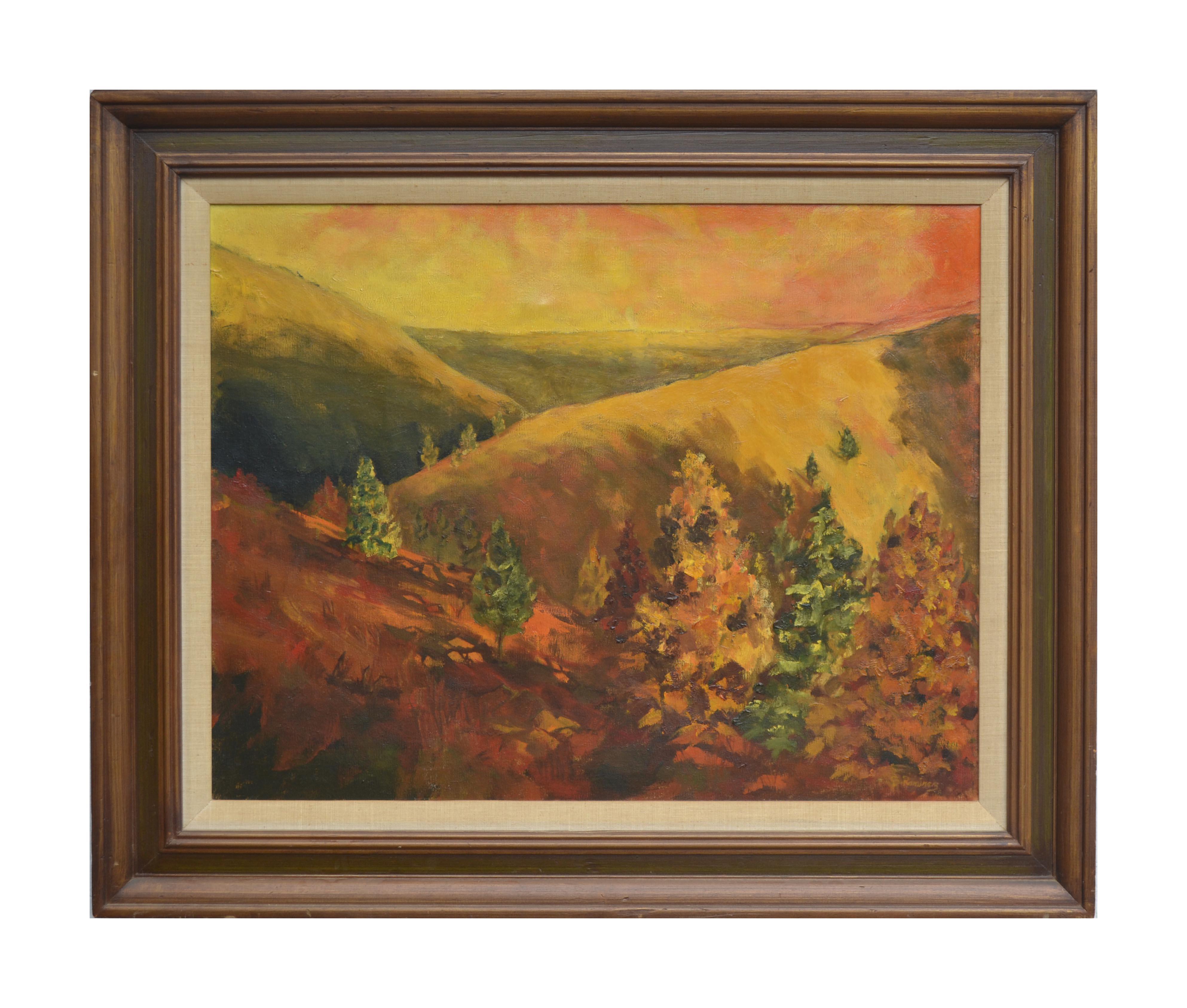 B Ramirez Landscape Painting - Autumn Hills Landscape