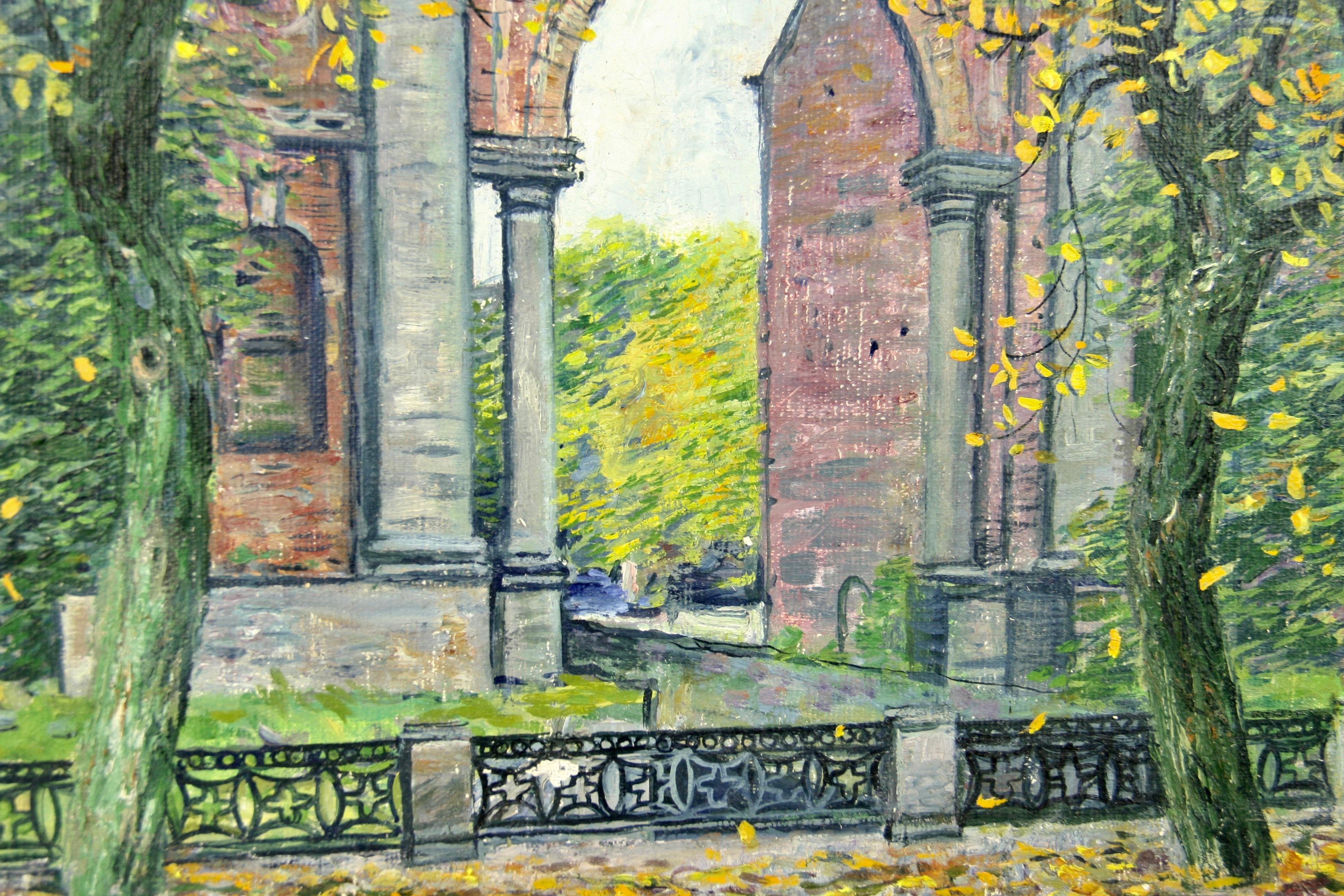 Autumn in Paris Landscape Painting 1990 For Sale 3