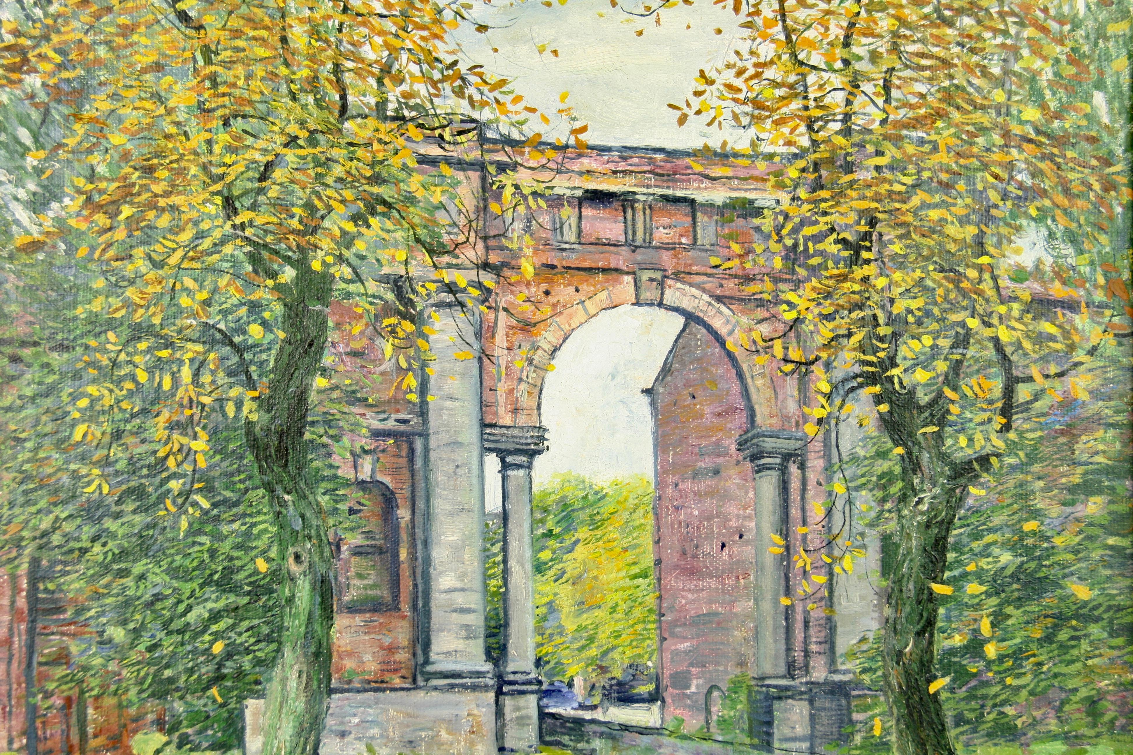 Autumn in Paris Landscape Painting 1990 For Sale 1