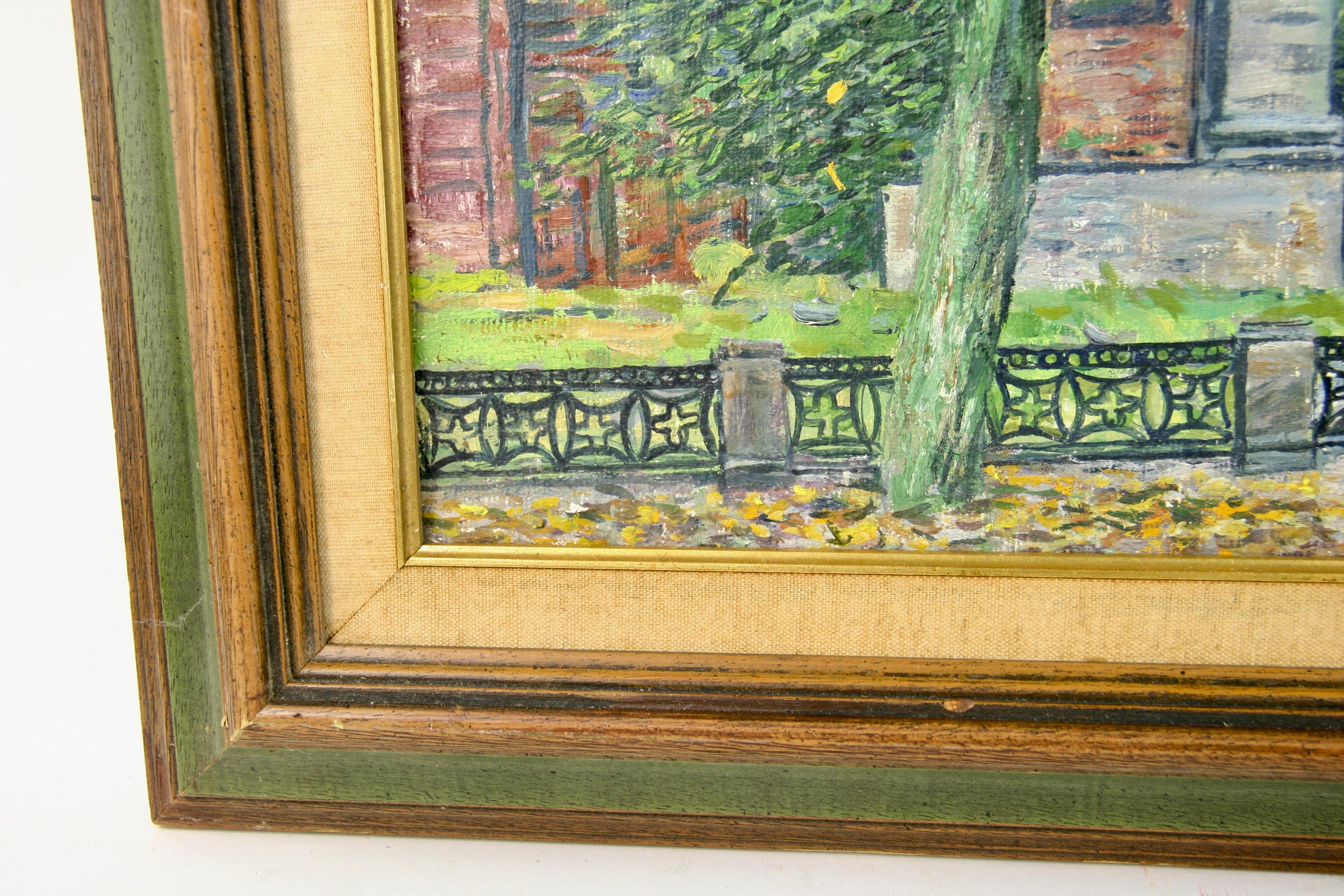 Autumn in Paris Landscape Painting 1990 For Sale 2