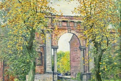 Paisaje Otoño en París, óleo sobre lienzo, enmarcado, 1990