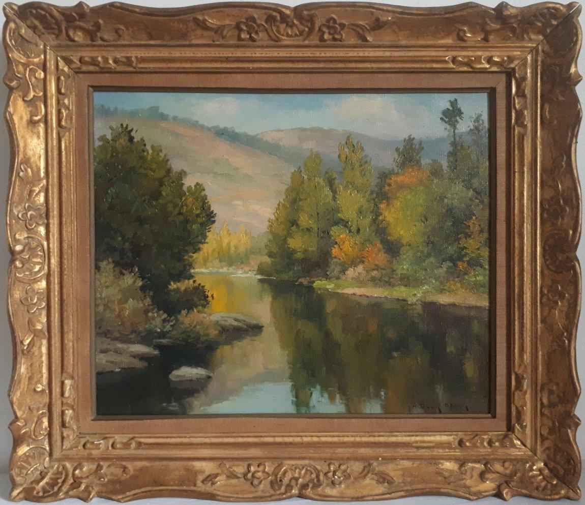 Autumn Landscape, Original Oil on Canvas, Impressionist style